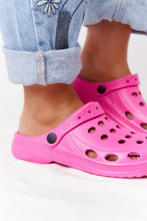 Women's Pink Foam Flip Flops EVA Dots