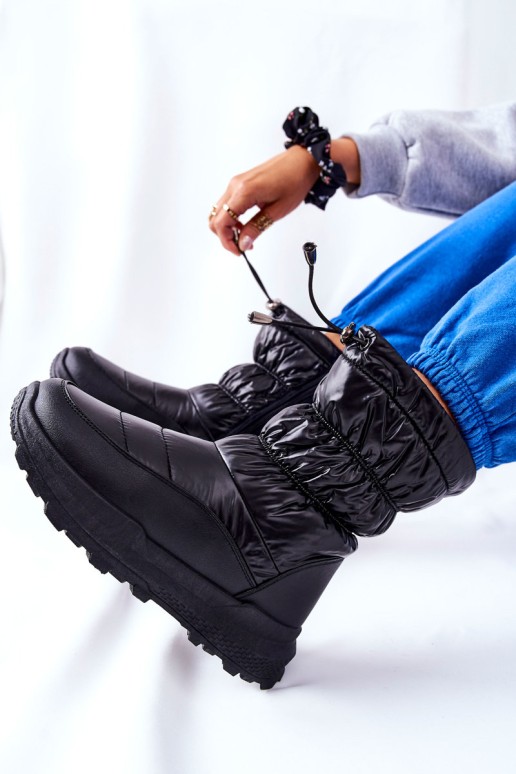Moteriški apšilimo sniego batai, juodi Starbone