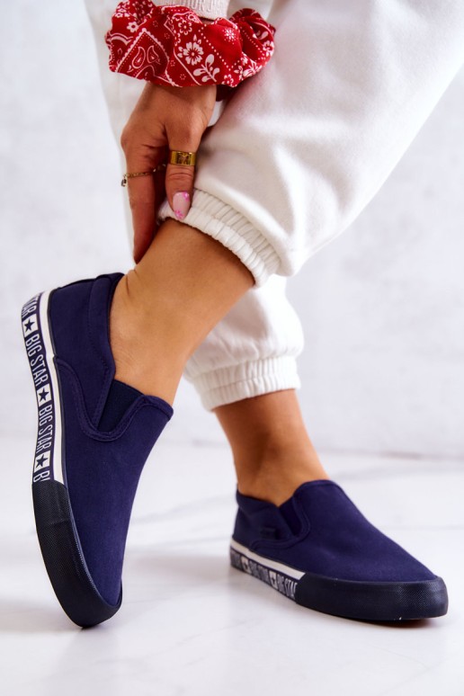 Women's Slip-on Sneakers Big Star HH274011 Navy blue