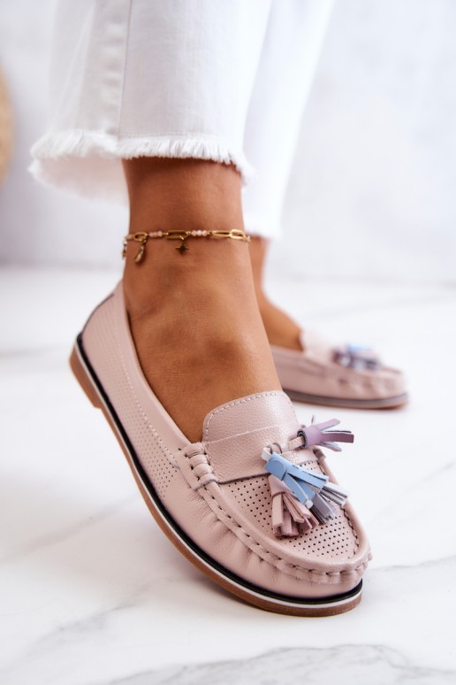 Moteriški odiniai batai su kutais Rožinė Laressa
