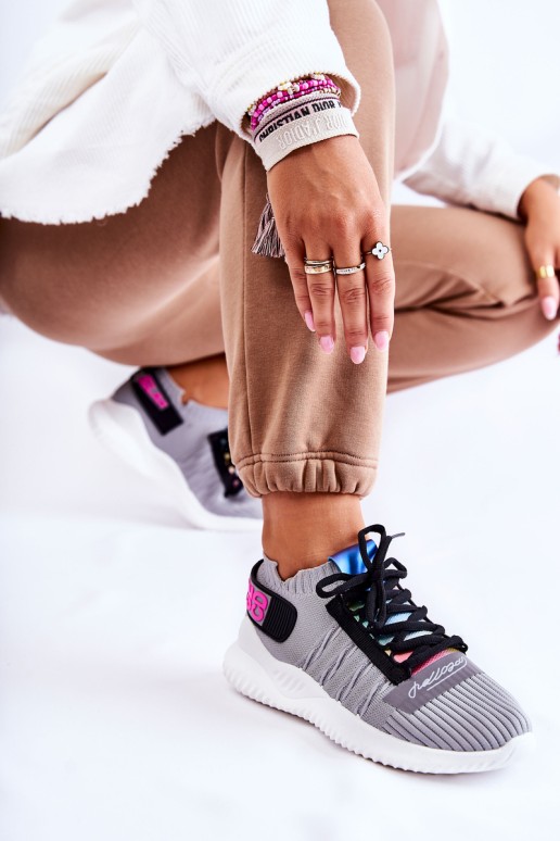Women's Sport Shoes Slip-on Grey Klayra
