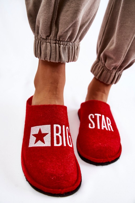 Domestic slippers Big Star KK276022 Red