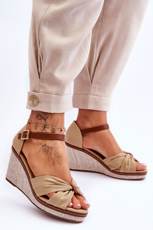 Women's Wedge Sandals Beige Daphne