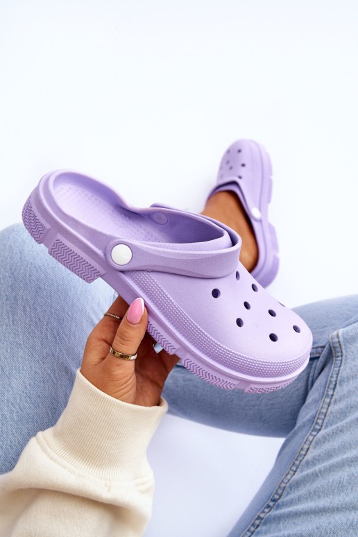 Women's Rubber Crocs Violet Rabios