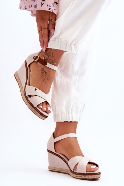 Women's Wedge Sandals Light Beige Janet