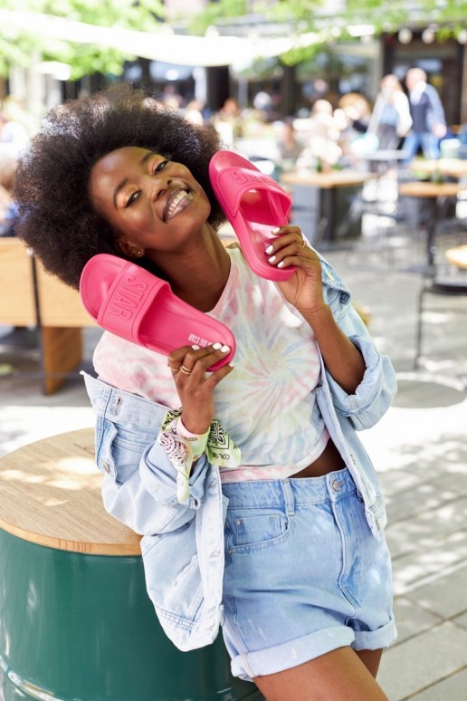 Women's Slippers Big Star HH274A039 Fuchsia