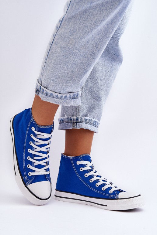 Women's Classic High Sneakers Blue Remos