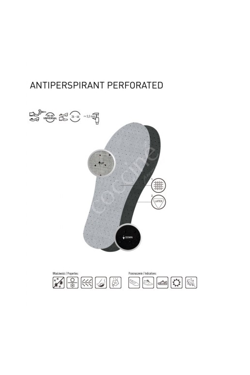 Coccine Anti-sweat Insoles with Activated Carbon