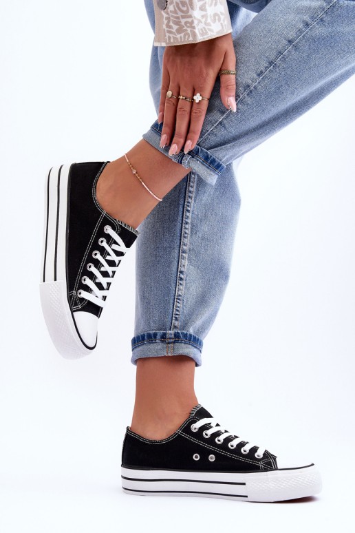 Low Classic Sneakers On Platform Black Jazlyn