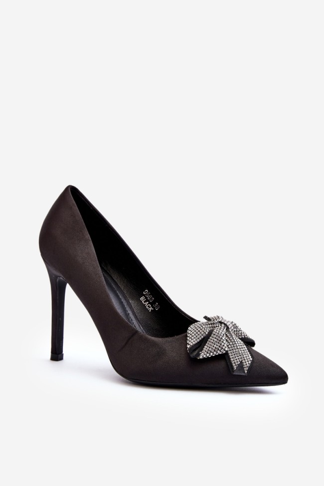 Black Bow High Heels Fairine