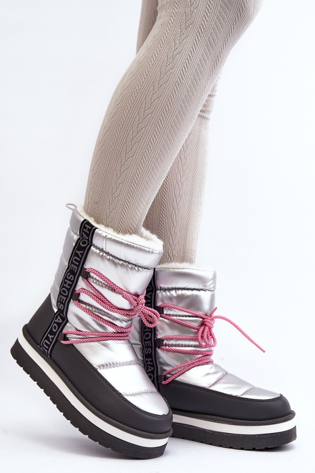 Women's Snow Boots with Silver Laces Lilara