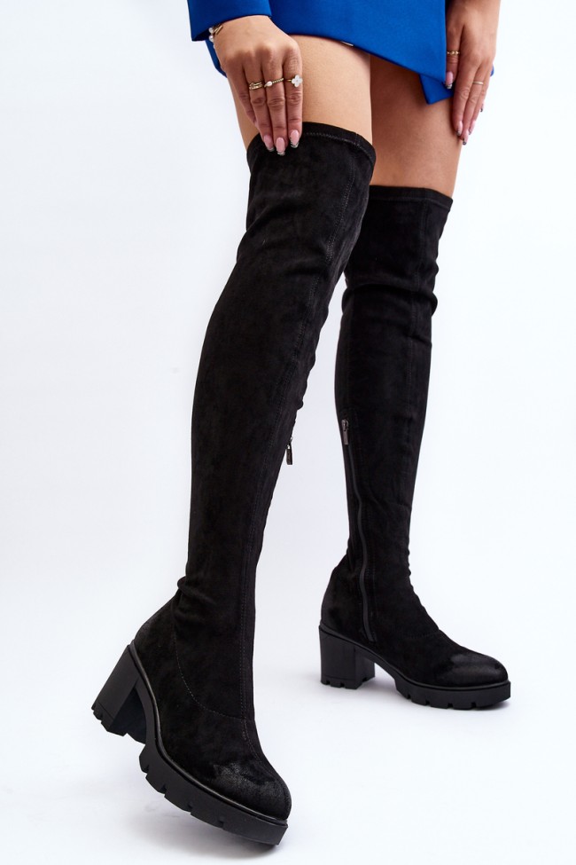 Over-the-Knee Boots with Heel La.Fi 270067B-SU Black