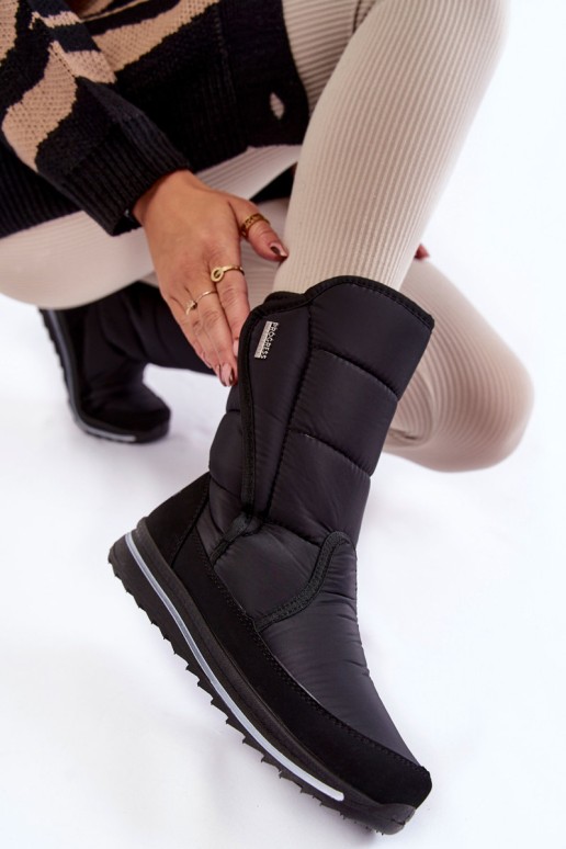 Moteriški sniego batai su Velcro Progress PROGJ-22-128 Juodi