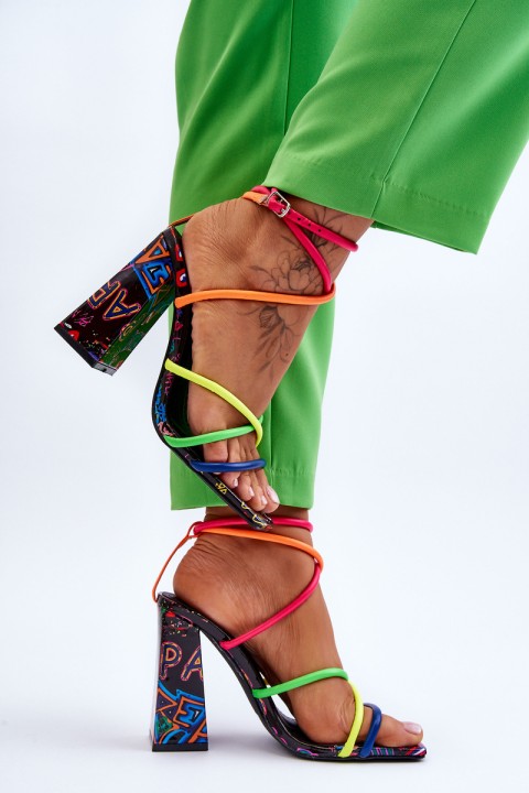 Fashionable High Heel Sandals Multicolour Josette
