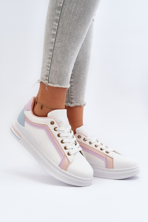 Women's Sneakers with Pink Sequins Elnami