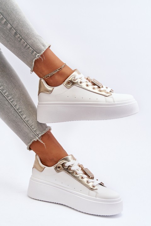 Women's Sneakers with Decoration White Celedria