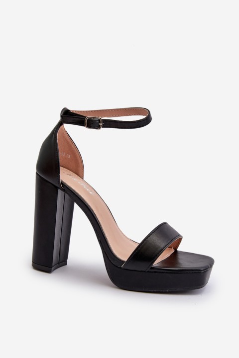 Black Trewenna High Heel Sandals