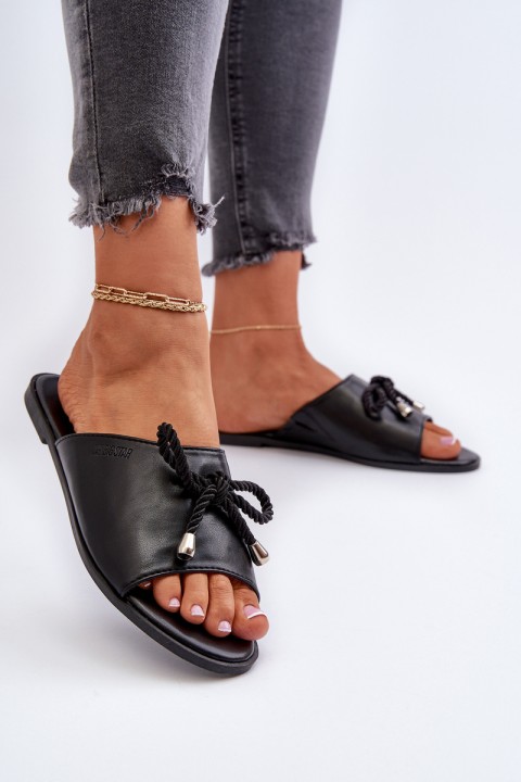 Women's Eco Leather Sandals Big Star NN274066 Black