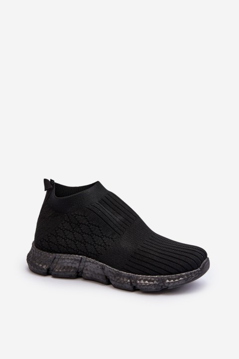 Women's Slip-On Sock Sneakers Black Liraelia