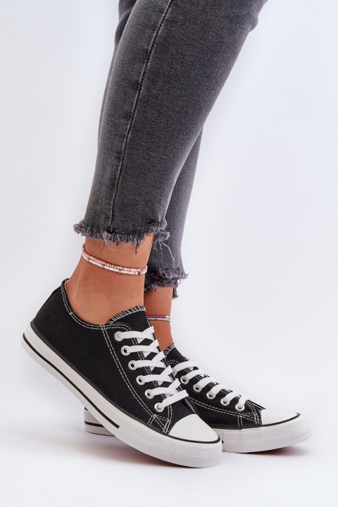 Women's Classic Low Black Sneakers Caelira