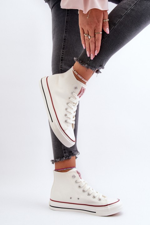 Women's high-top sneakers Big Star NN274276 White