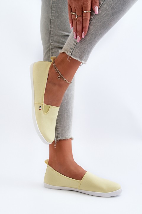 Women's Yellow Slip-On Sneakers Adrancia