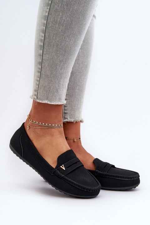 Classic Black Women's Moccasins Iramarie