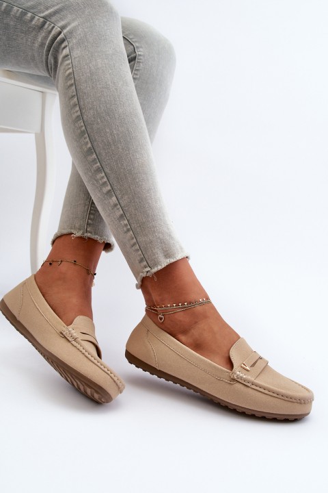 Classic Women's Beige Moccasins Iramarie