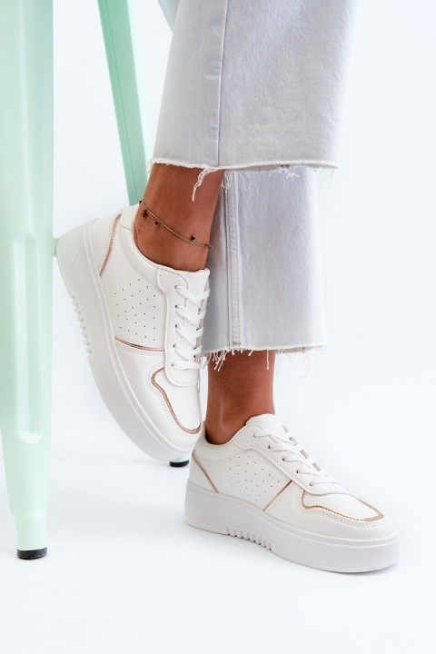 Women's Platform Sneakers White Tessama