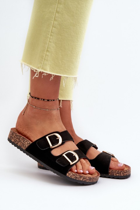 Women's Platform Sandals with Straps Black Doretta