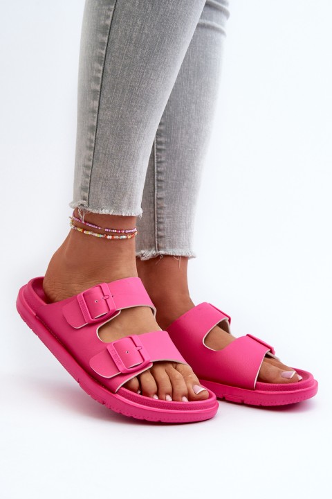 Light Foam Women's Sandals with Buckles Big Star NN274A754 Fuchsia