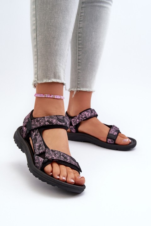 Lightweight Sports Women's Sandals Black-Pink Lumeria