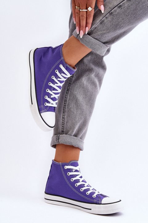 Women's Classic High Sneakers Violet Remos