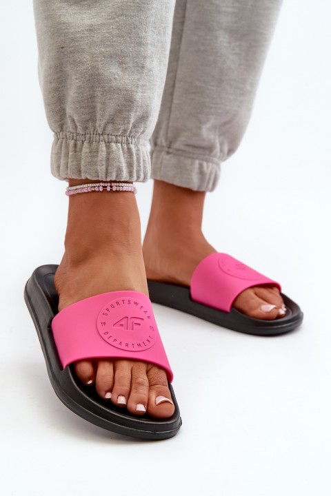 Women's Slides 4FMM00FFLIF045-55S Pink-Black