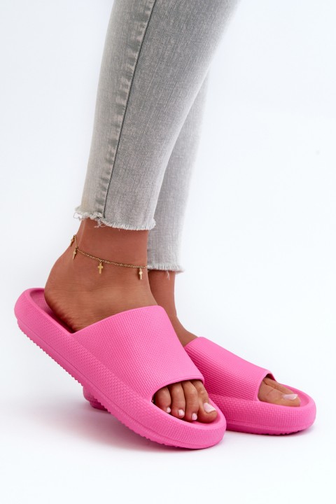 Women's Lightweight Foam Flip Flops with Thick Sole Pink Querceria