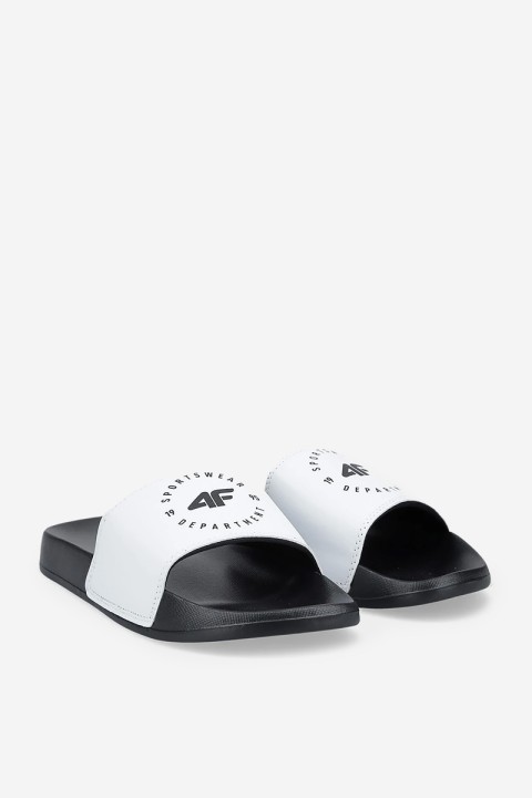 Women's Slides 4FMM00FFLIF044A-10S White-Black