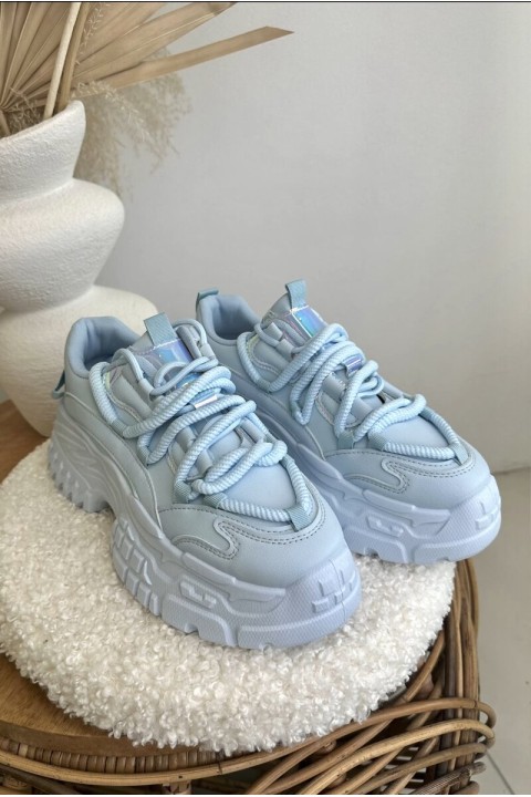 Women's sneakers with chunky sole Blue Nevela