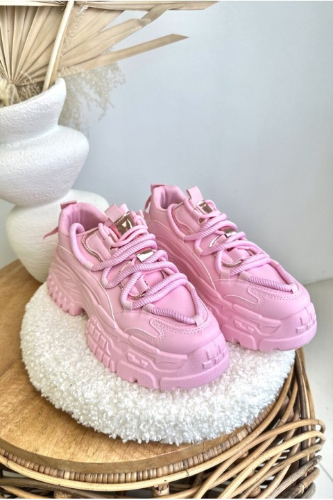 Women's Sneakers on Chunky Sole Pink Nevela