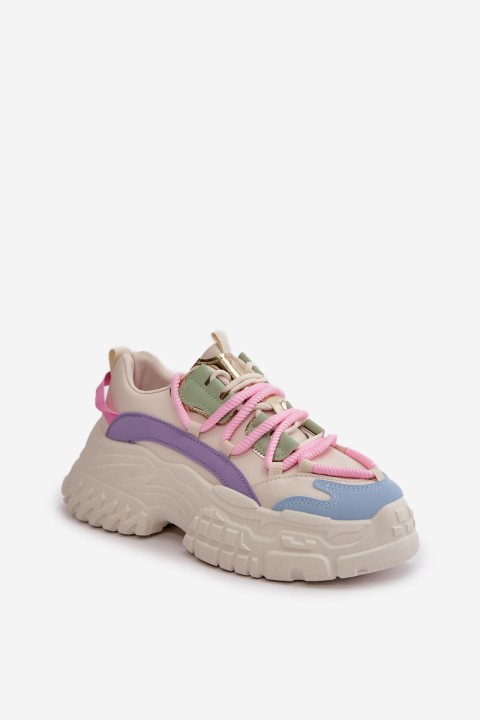 Women's sneakers with chunky sole multicolor Nevela