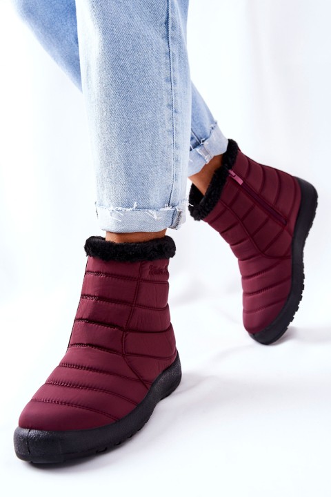 Women's Warm-up Snowboots Burgundy Mezyss