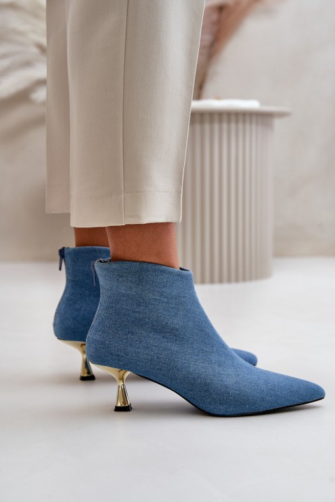 Jeans Heels Blue Eberpia