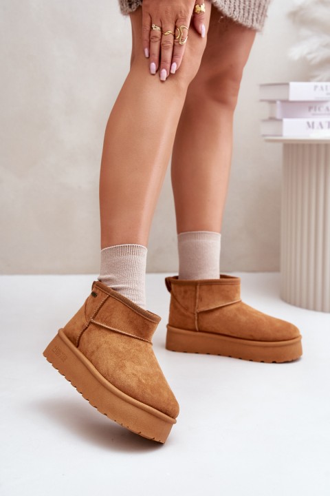 Low Snow Boots On Platform Big Star OO274A098 Camel